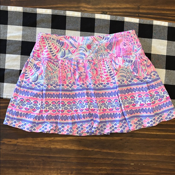 Lilly Pulitzer Luxletic skirt Skort Small neon pink purple print - Picture 3 of 5